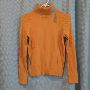 NWT Sz SP Ann Taylor Golden Turtleneck Sweater